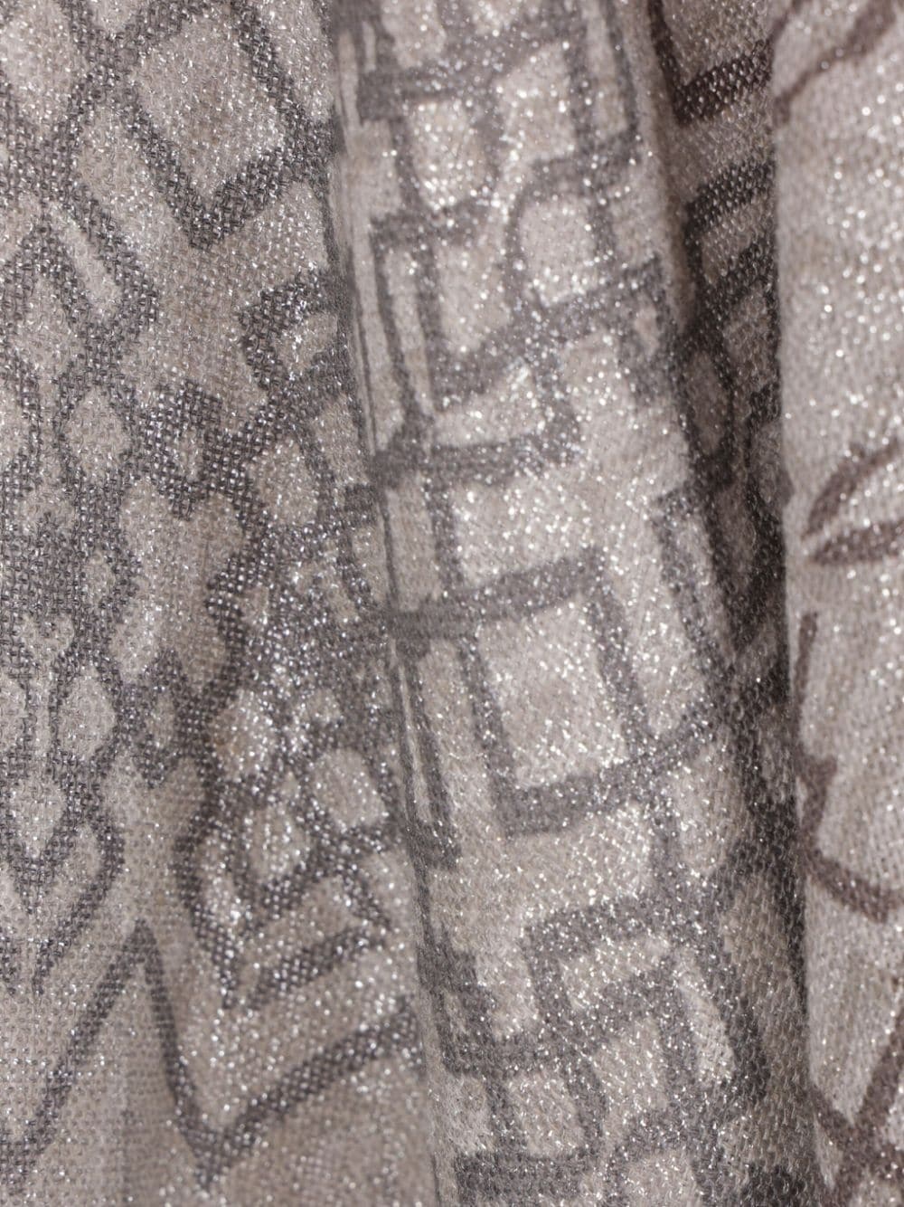 geometric-print cape - 4