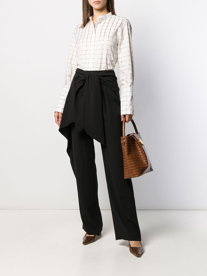 Chloé tie front wide leg trousers outlook