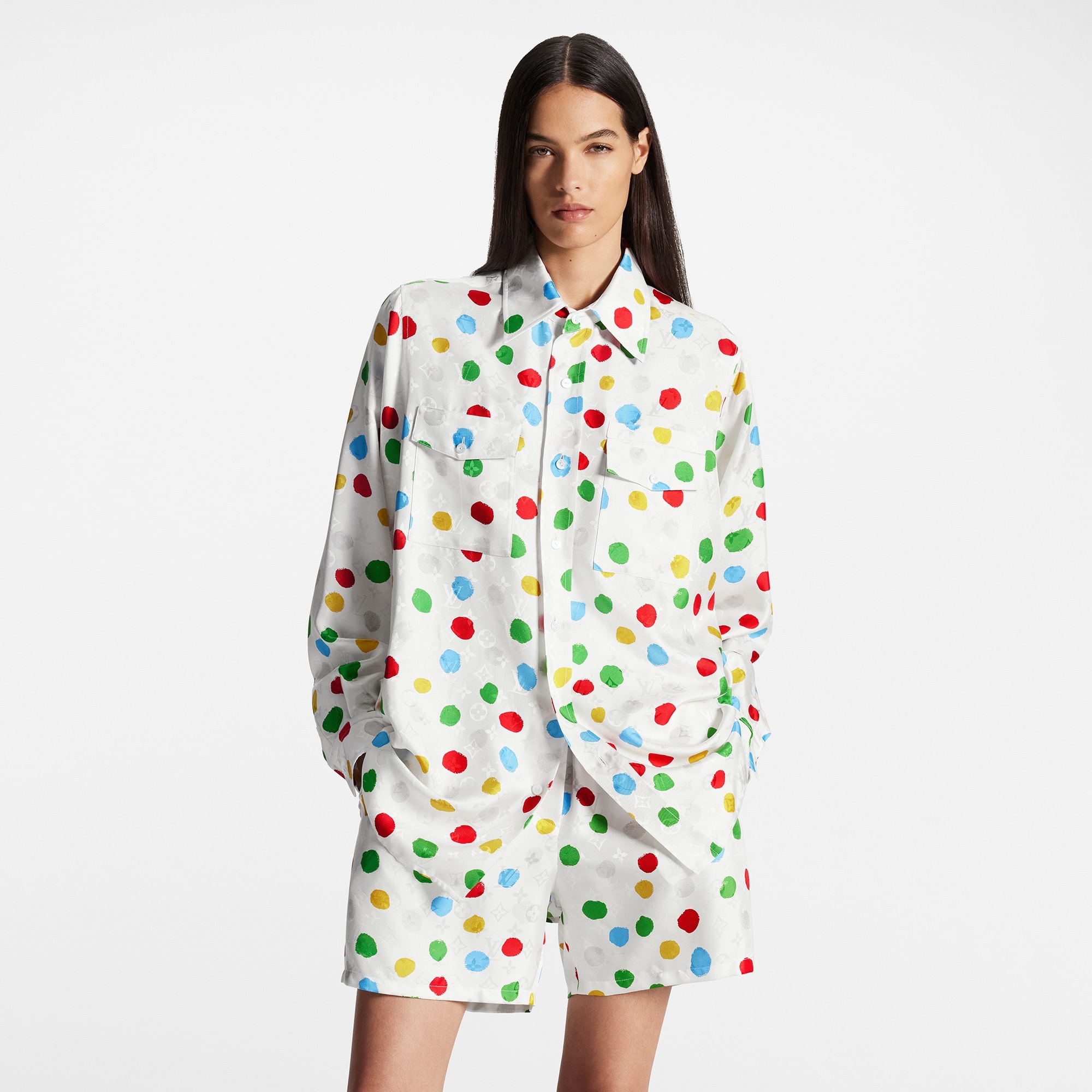 LV x YK Painted Dots Pajama Shorts - 5