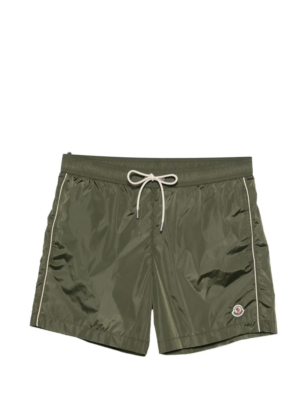 logo-patch drawstring-waist swim shorts - 1