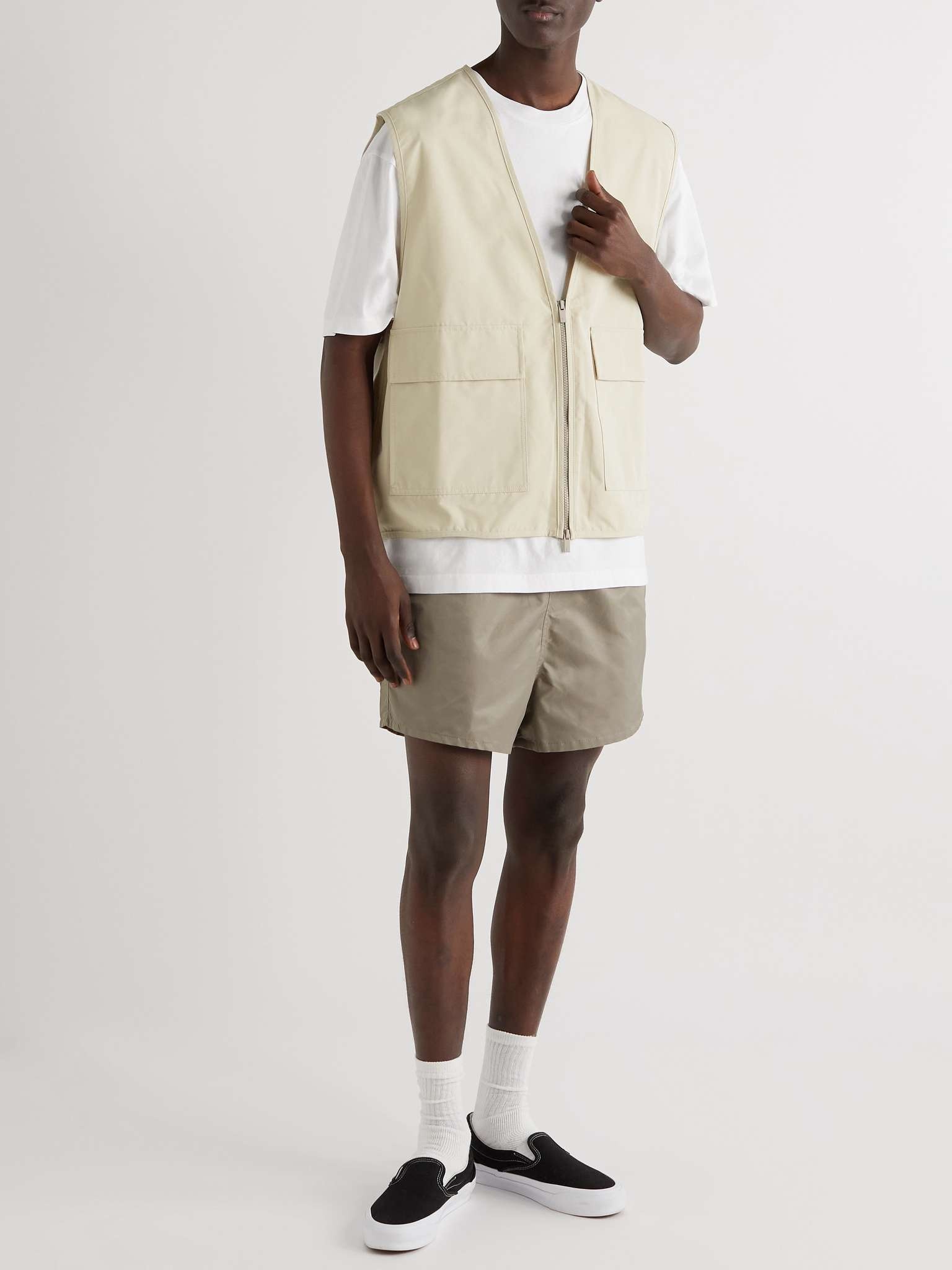 Logo-Appliquéd Cotton-Blend Twill Gilet - 2