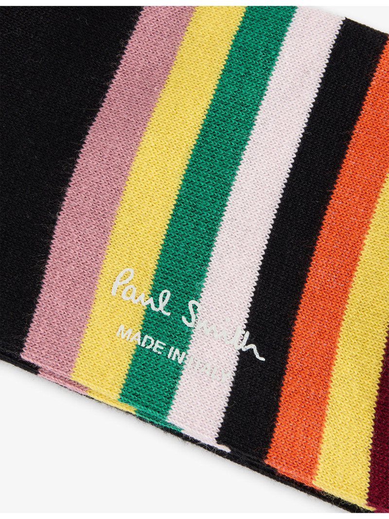 Paul Smith Stripe Tipping Cotton-Blend Socks outlook