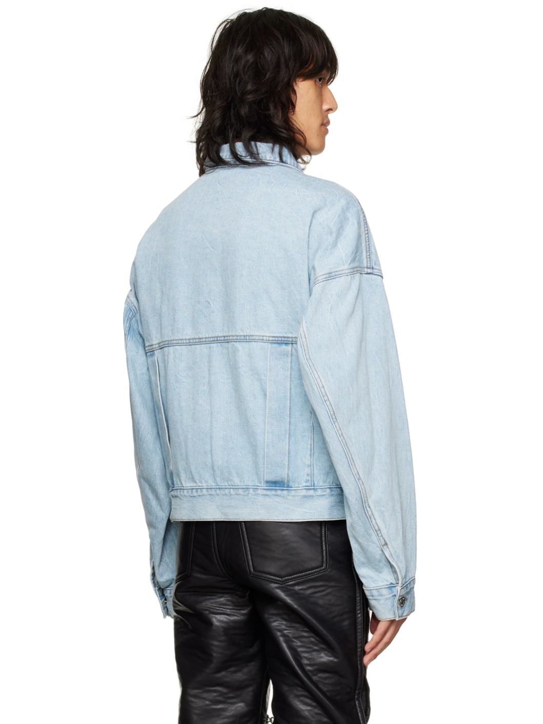 Blue Faded Denim Jacket - 3