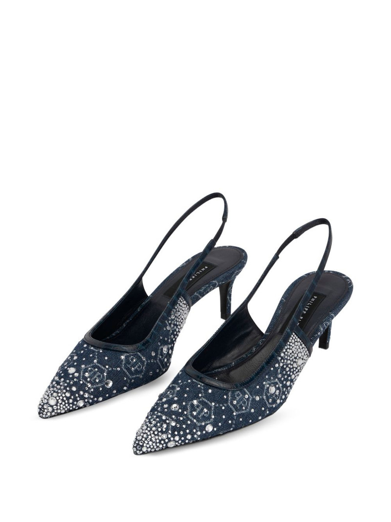 monogram strass heeled pumps 3