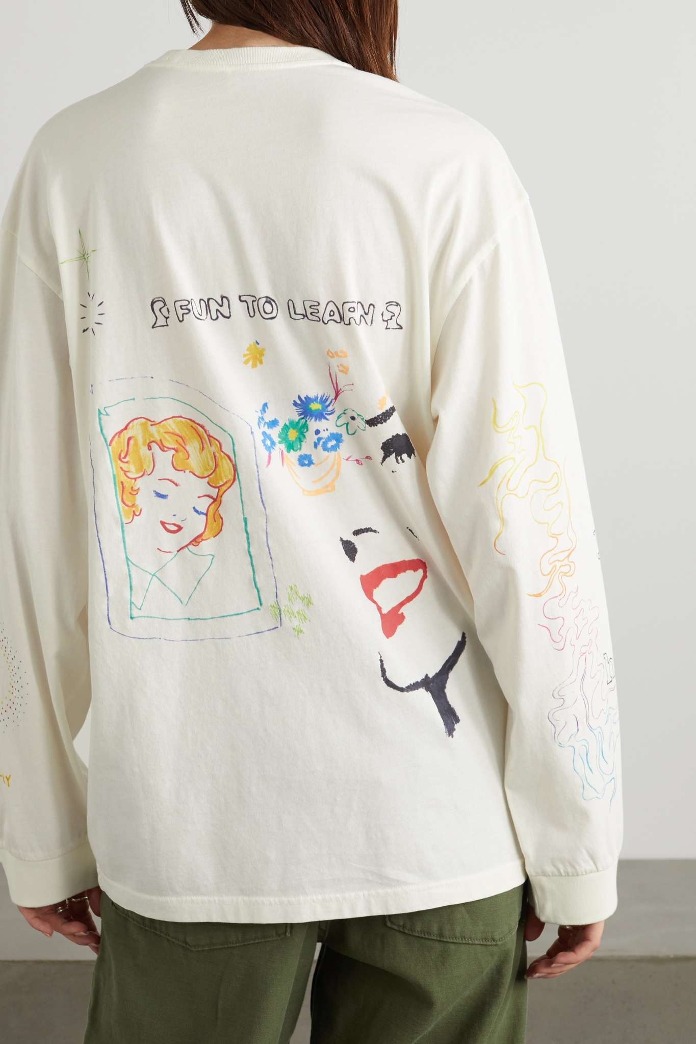 Sketch printed cotton-jersey T-shirt - 4