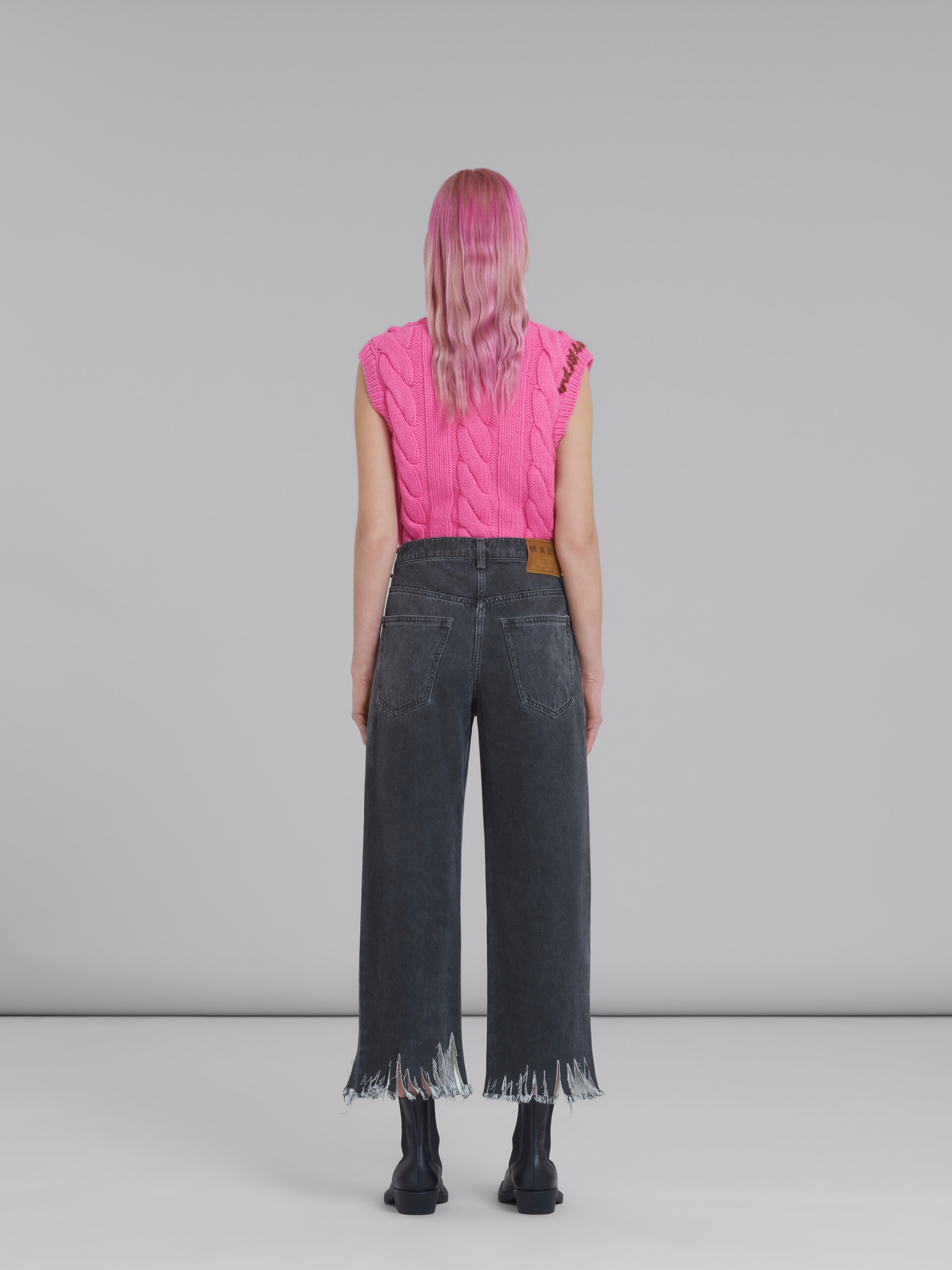 GREY DENIM PANTS - 3