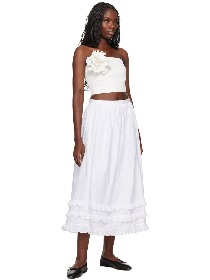 KIKA VARGAS SSENSE Exclusive White Gioconda Bandeau Top outlook