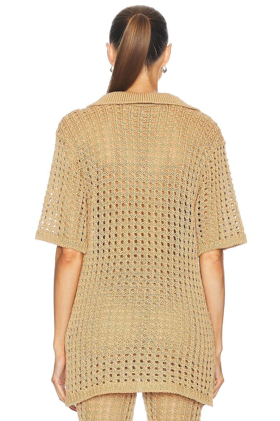 Brisas Crochet Polo Top - 3
