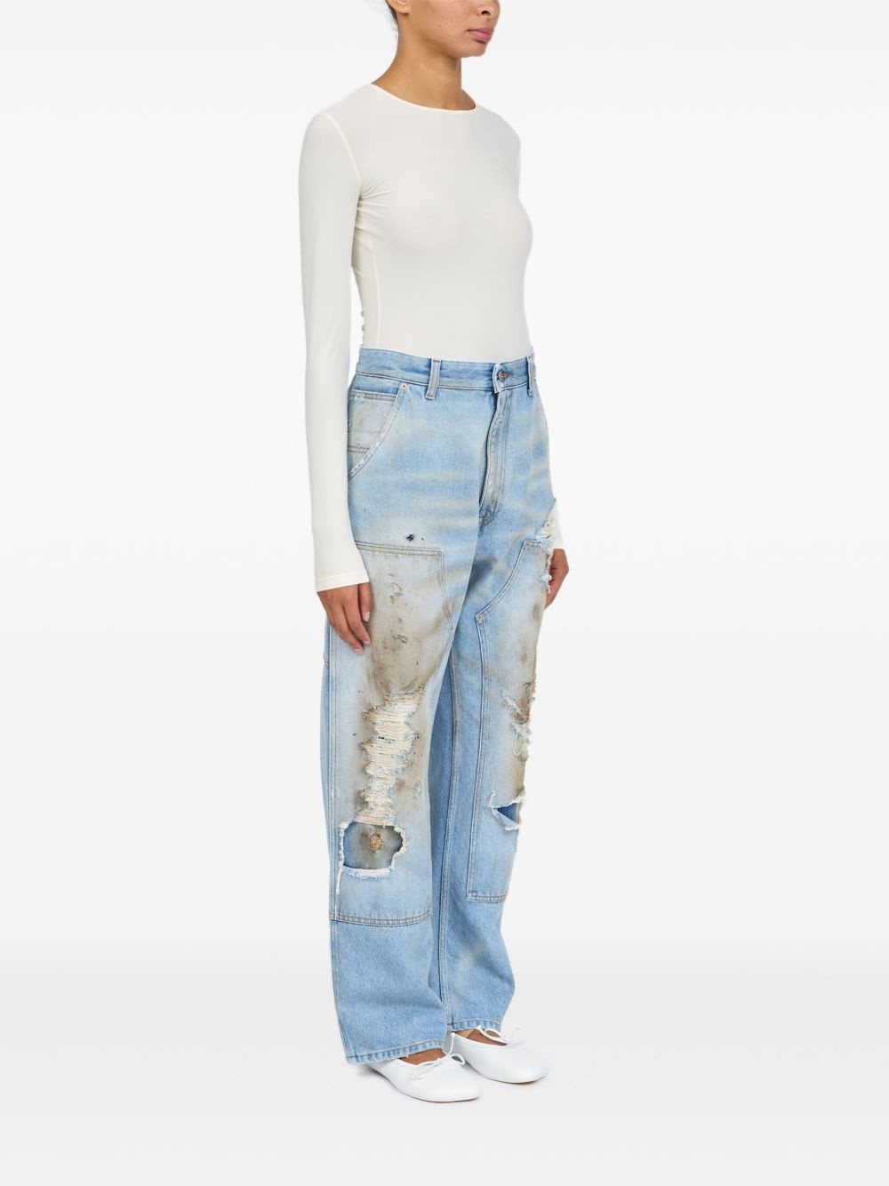 distressed jeans - 3