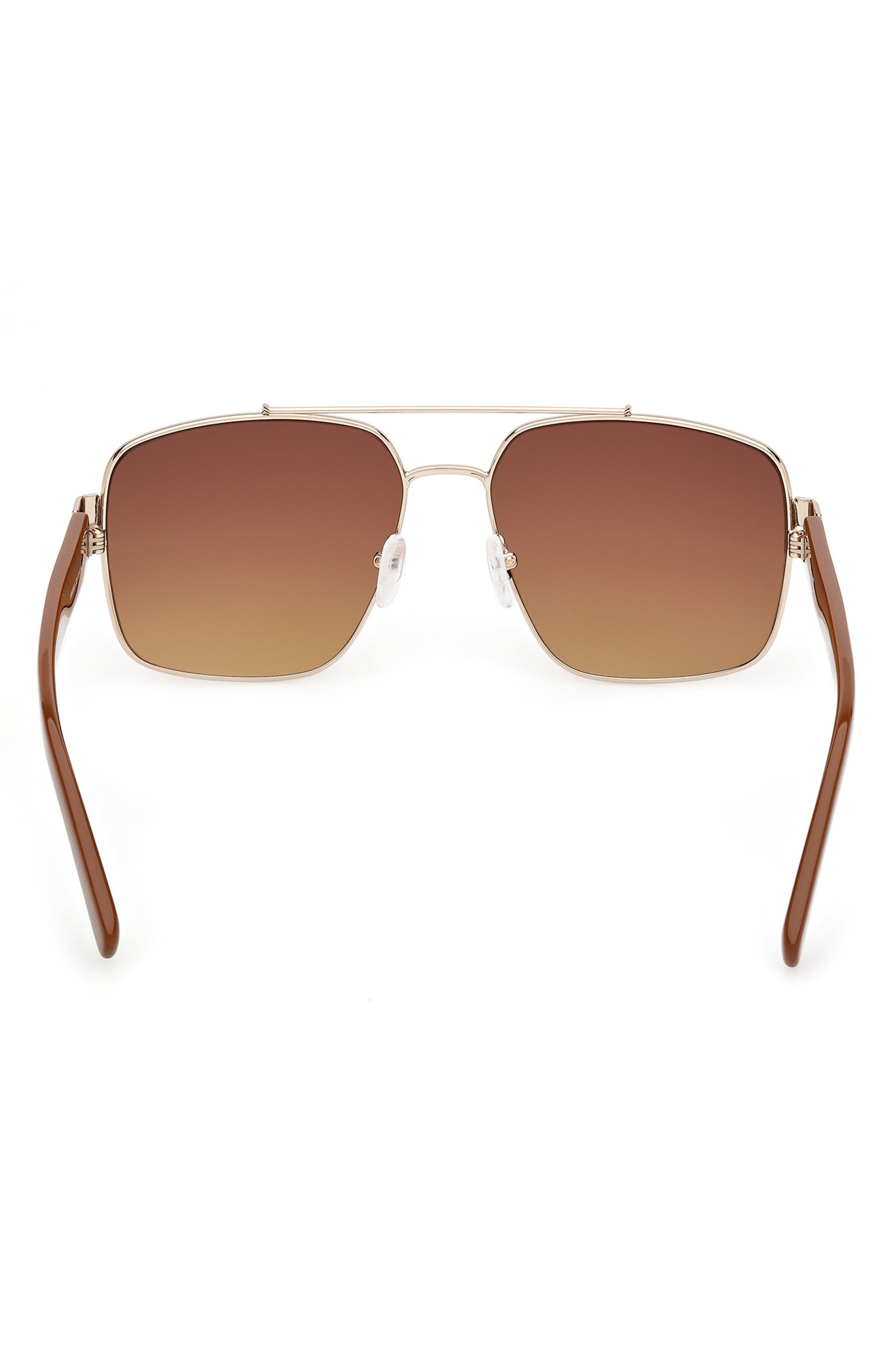 MCM 58mm Navigator Sunglasses in Gold /Gradient Brown at Nordstrom - 7
