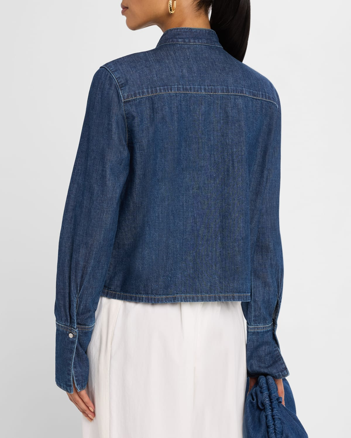 Denim Patti Tuxedo Shirt - 3