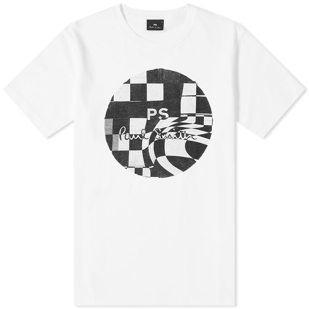 Paul Smith Checked Circle Logo Tee - 1