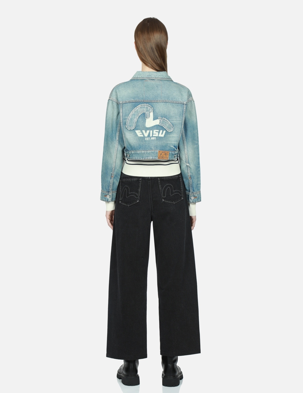 EMBELLISHED DENIM SEAGULL APPLIQUÉ DENIM JACKET - 5