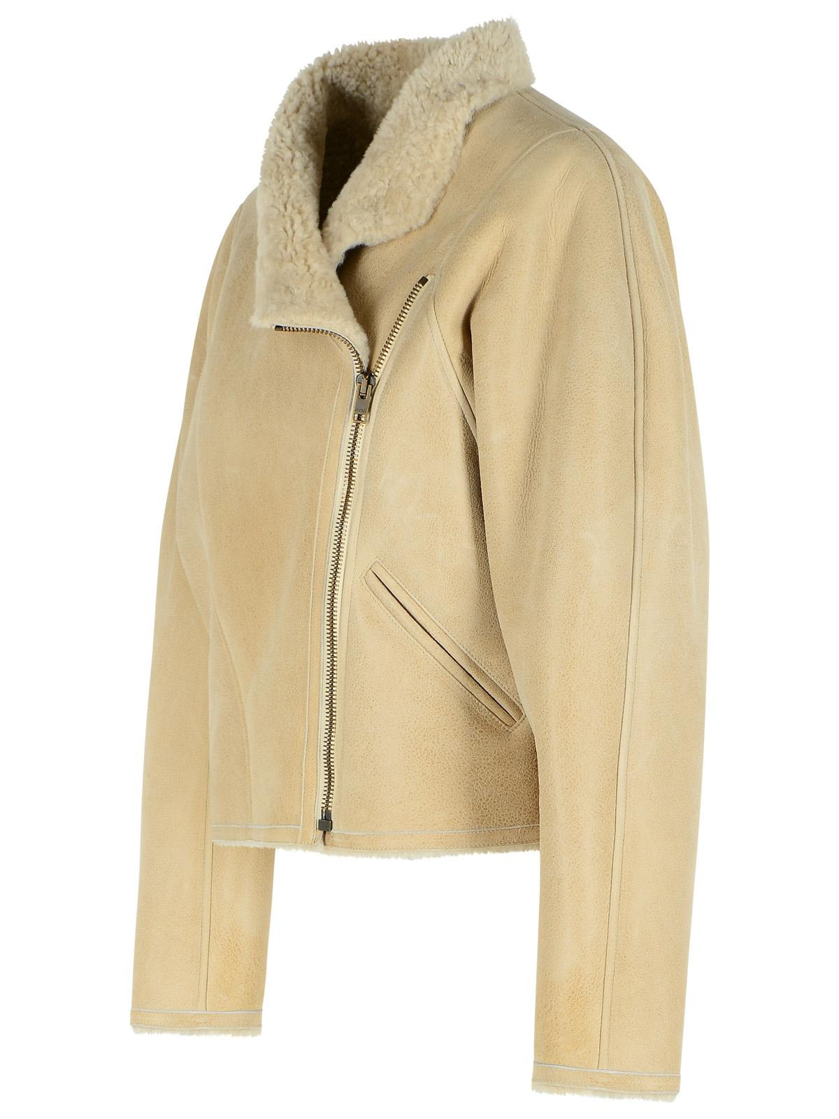 Isabel Marant 'Blondine' Shearling Ecru Jacket Women - 2