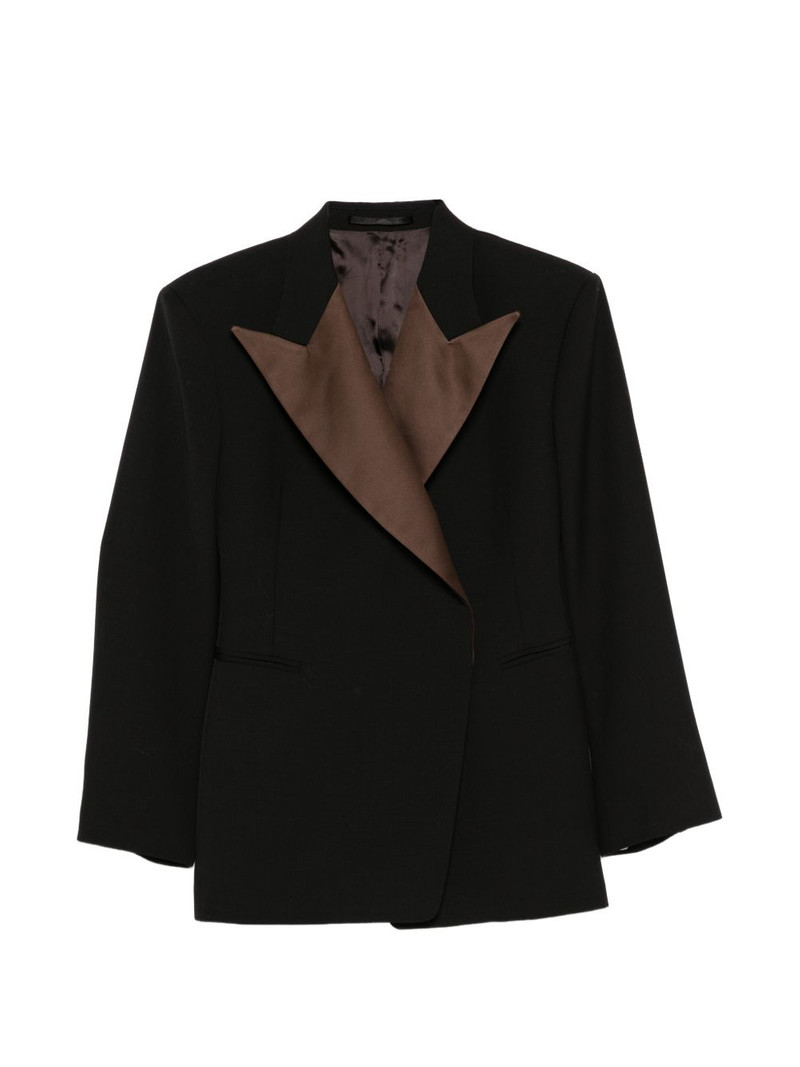 long-sleeve buttoned blazer 1
