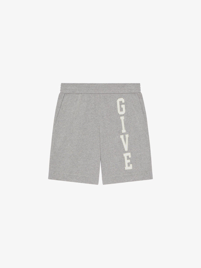 GIVENCHY COLLEGE BERMUDA SHORTS IN FLEECE 1