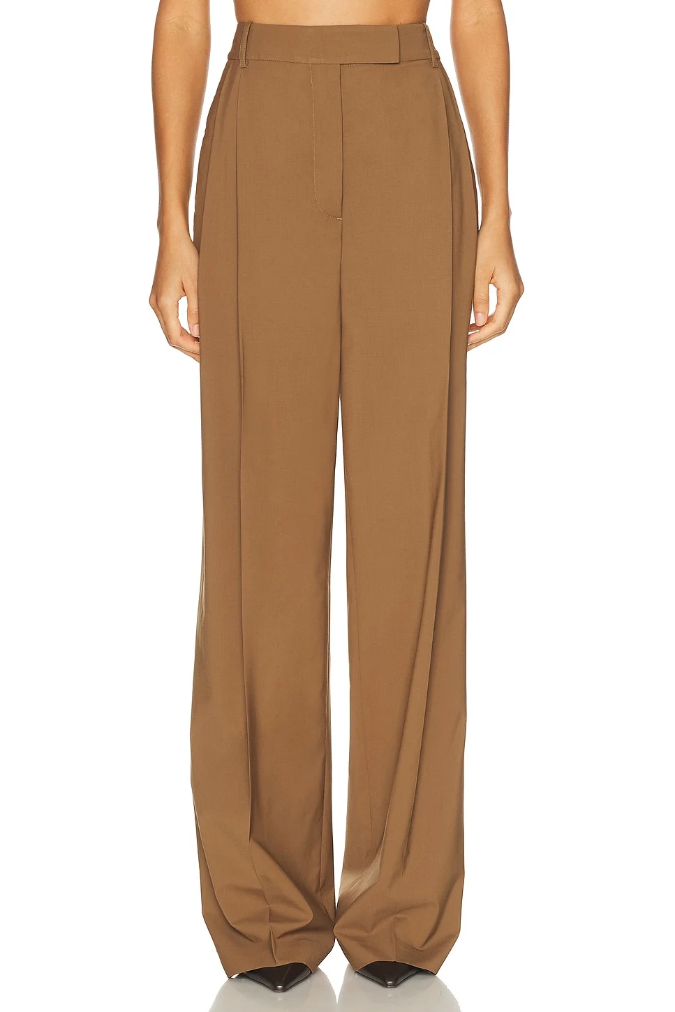 Mid Waist Tailored Trouser - 1