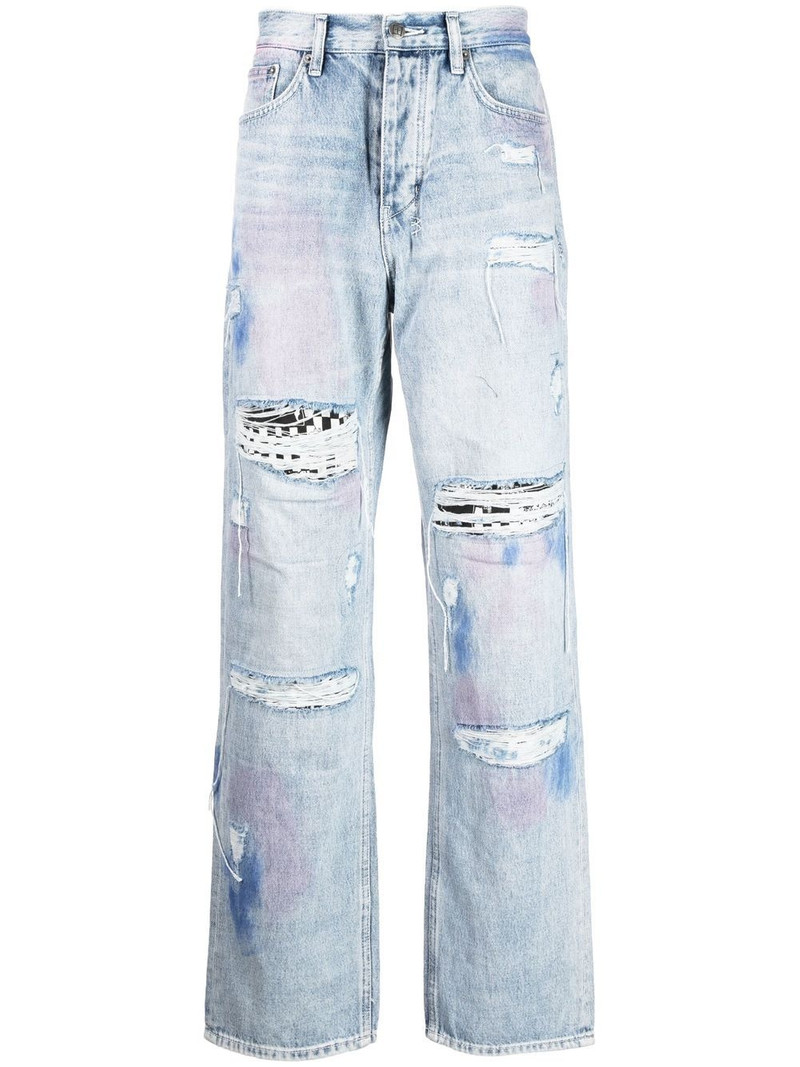 light-wash straight jeans 1
