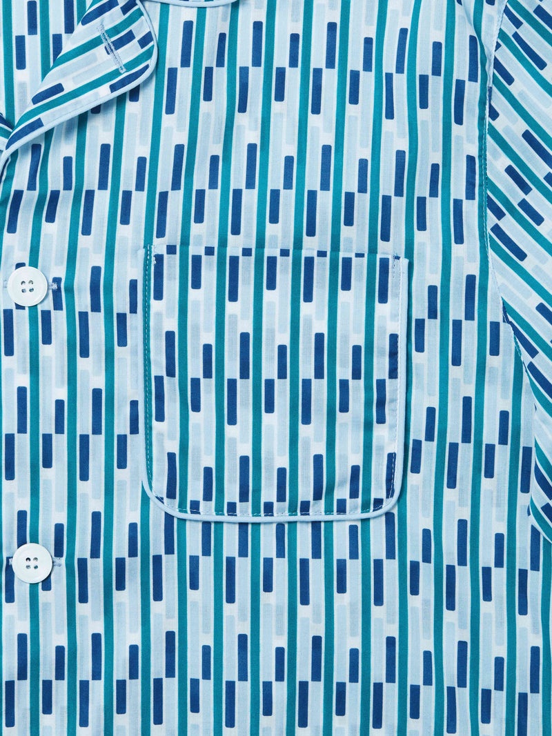 Men's Modern Fit Pyjamas Ledbury 53 Cotton Batiste Multi - 8