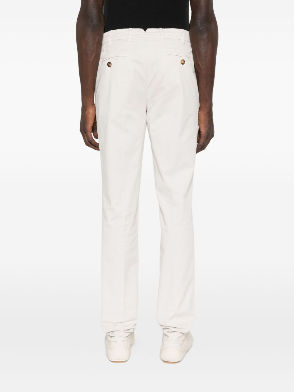 button-fly chinos - 4