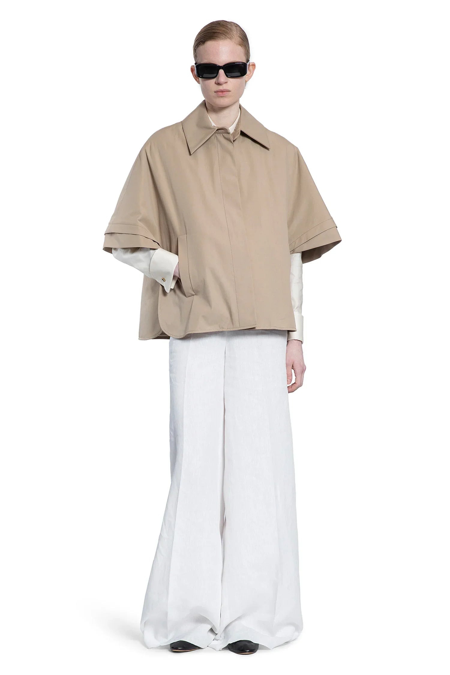 Water-Repellent-Gabardine-Cape - 4