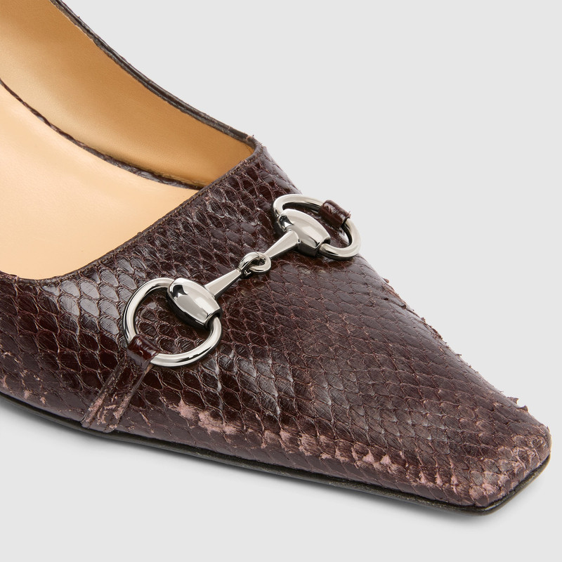 Women's Vittoria python pump 5