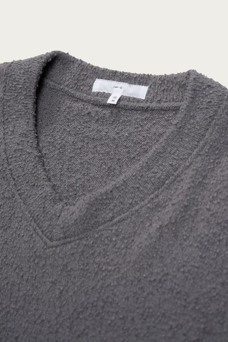 LADY WHITE CO. Teddy High V Neck - Kelp outlook