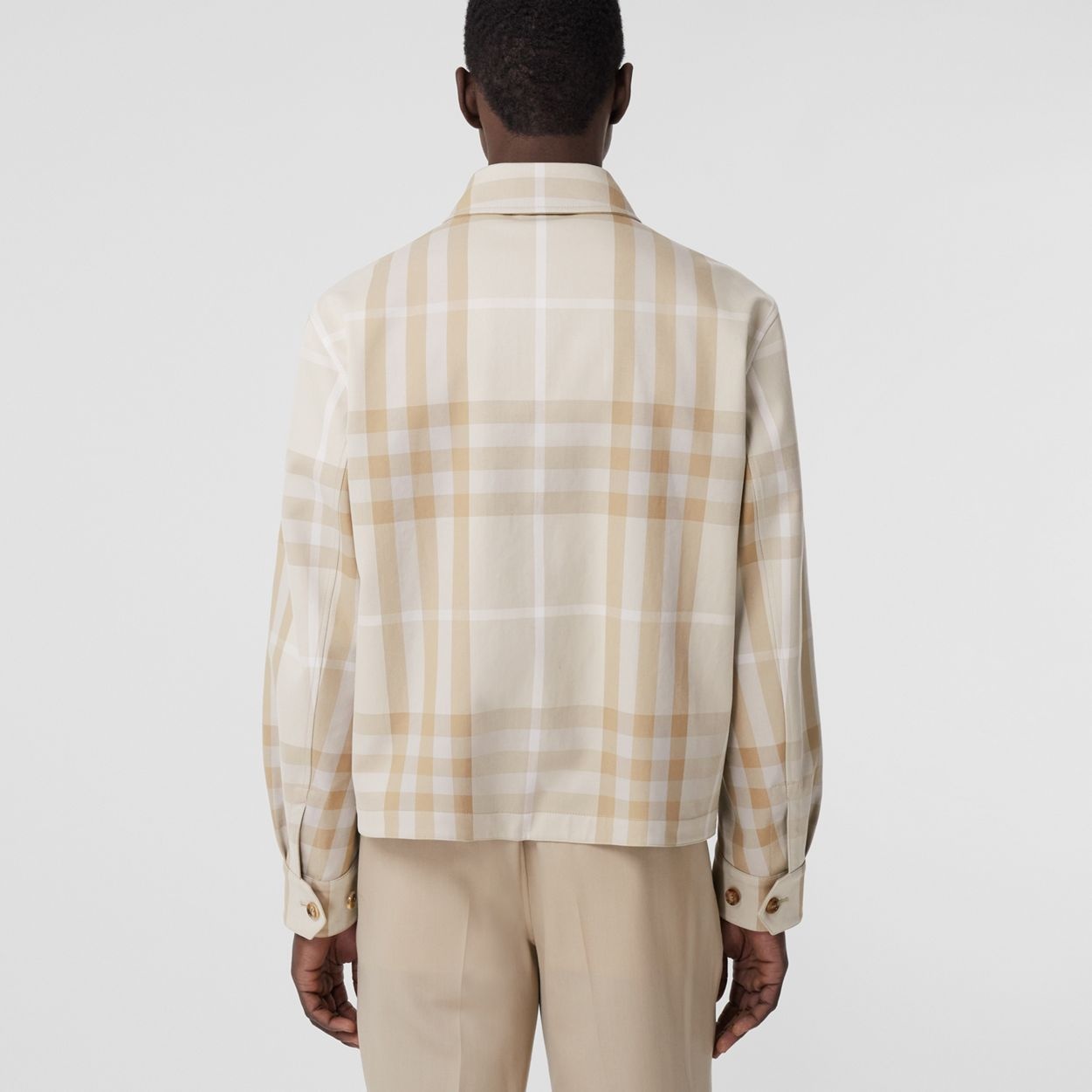 Reversible Check Cotton Harrington Jacket - 3