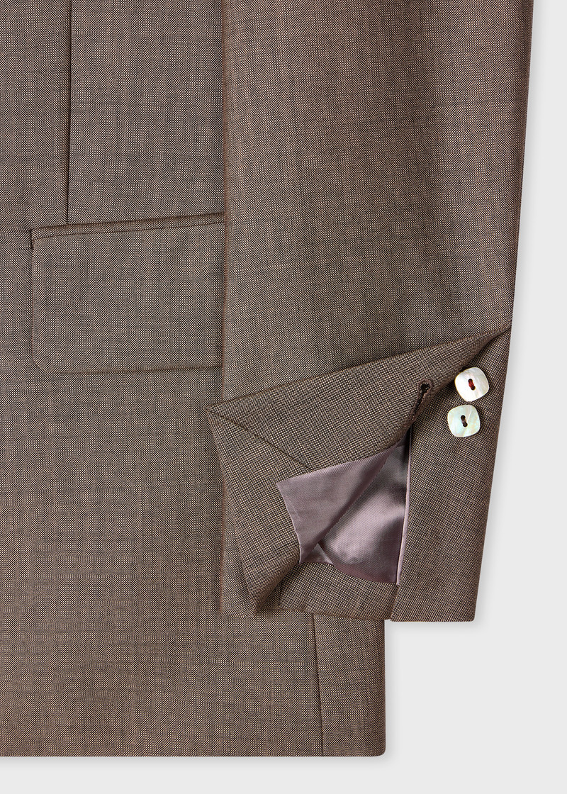 Women's Brown Mohair-Wool Blazer 3