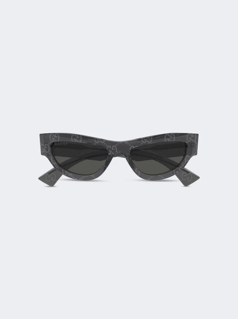 Cat-eye Sunglasses Transparent Grey - 1