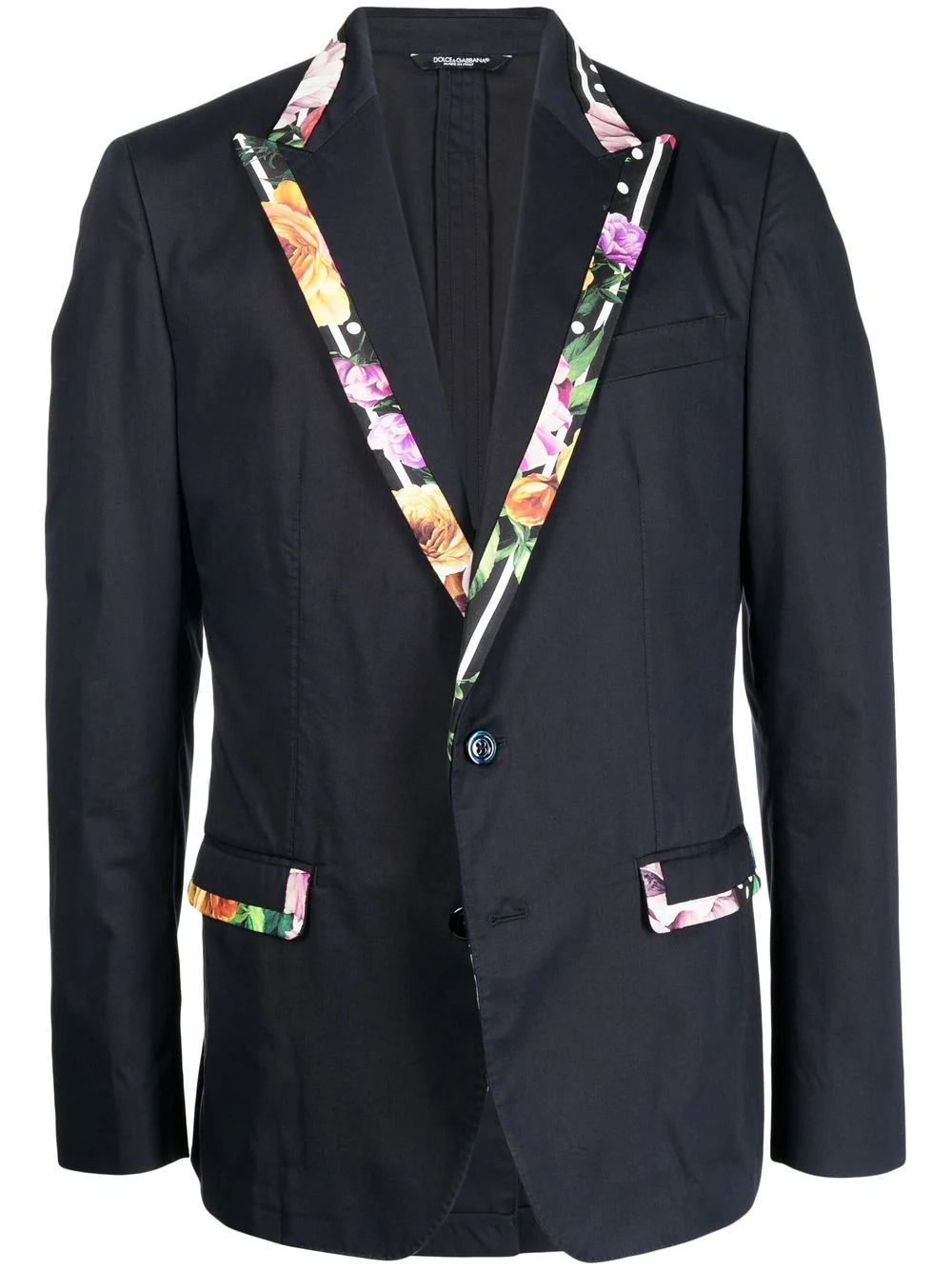 peak-lapel single-breasted blazer - 1