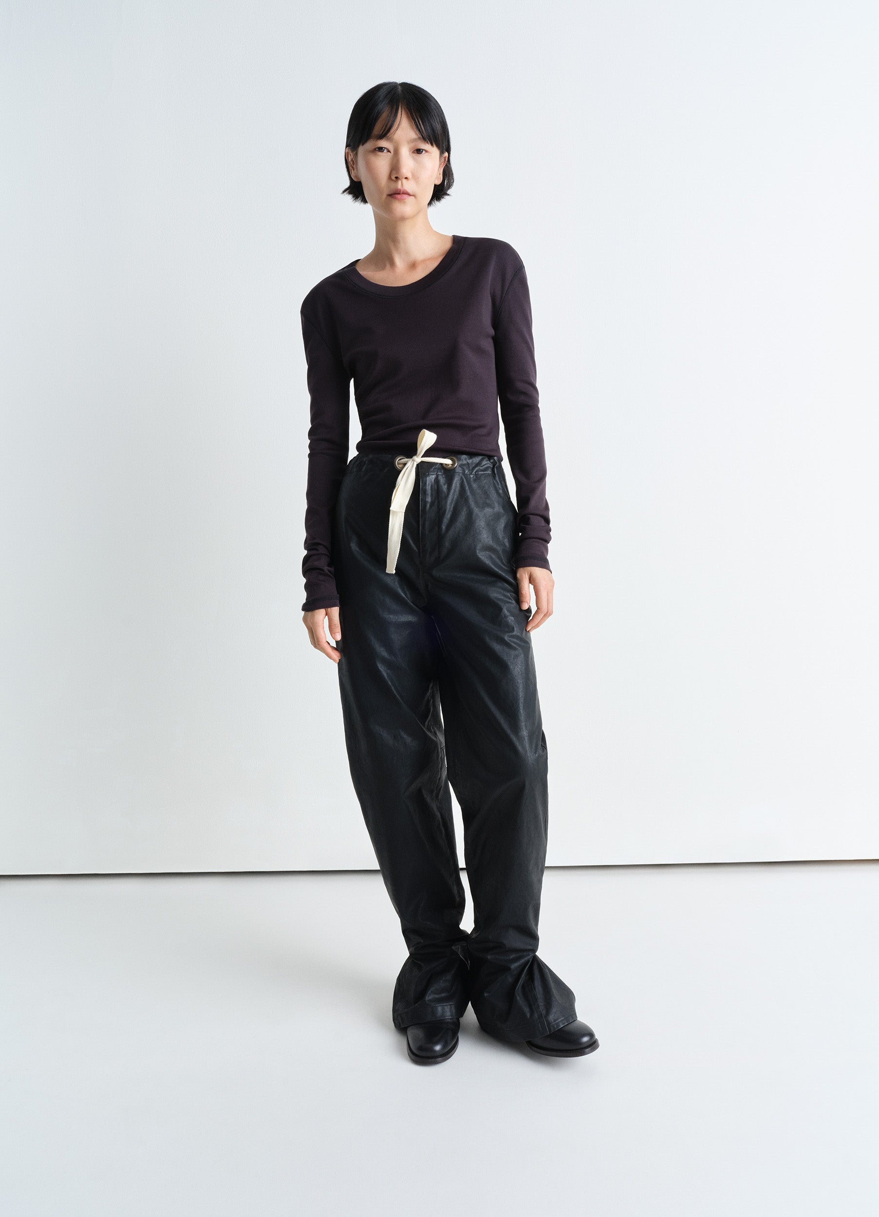 RIB LONG SLEEVE T-SHIRT - 4