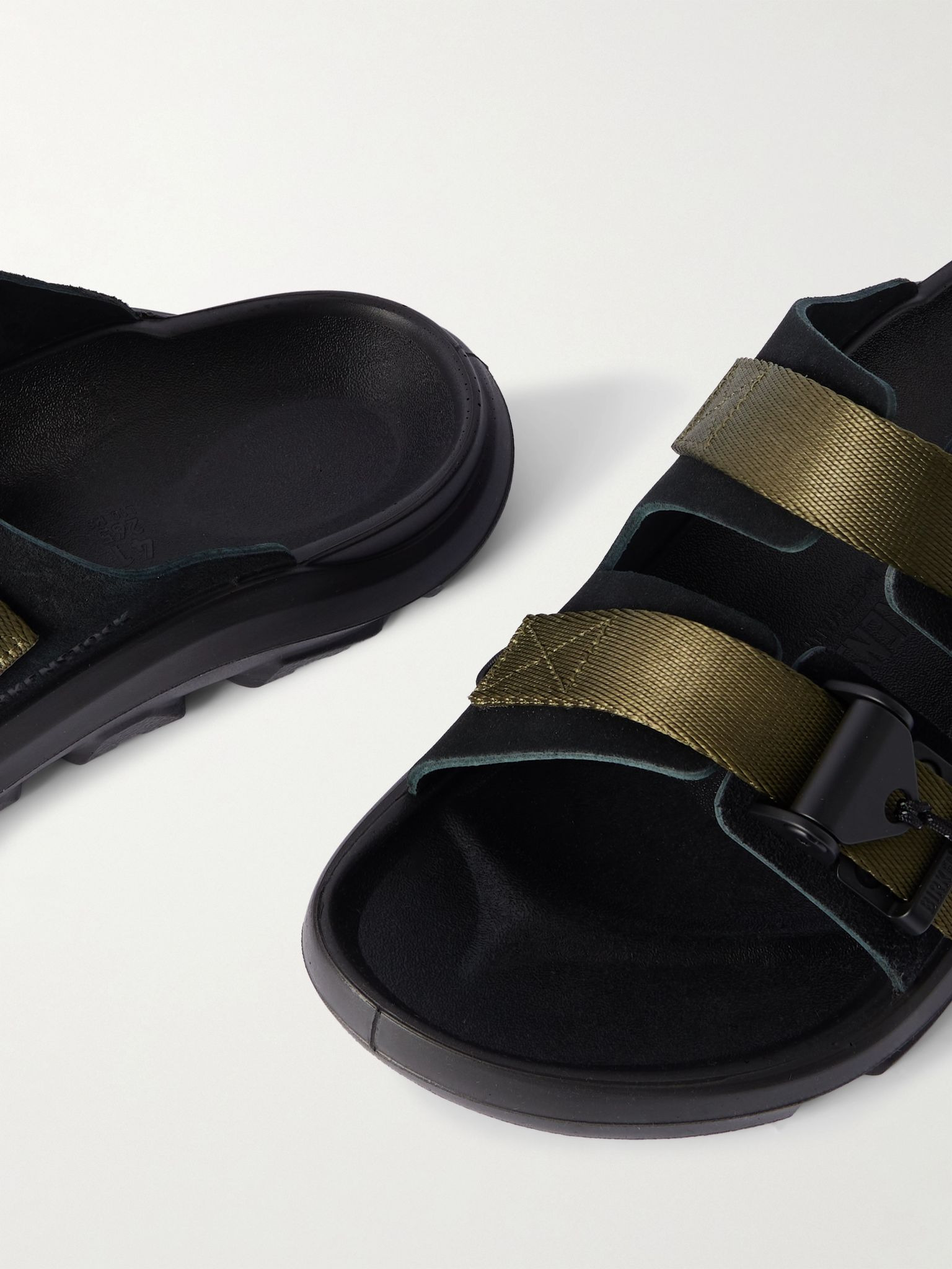 + Maharishi Mogami Terra Tech Suede Sandals Black - 5