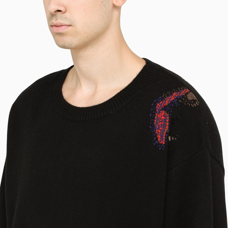 Black Maria embroidered sweater - 6