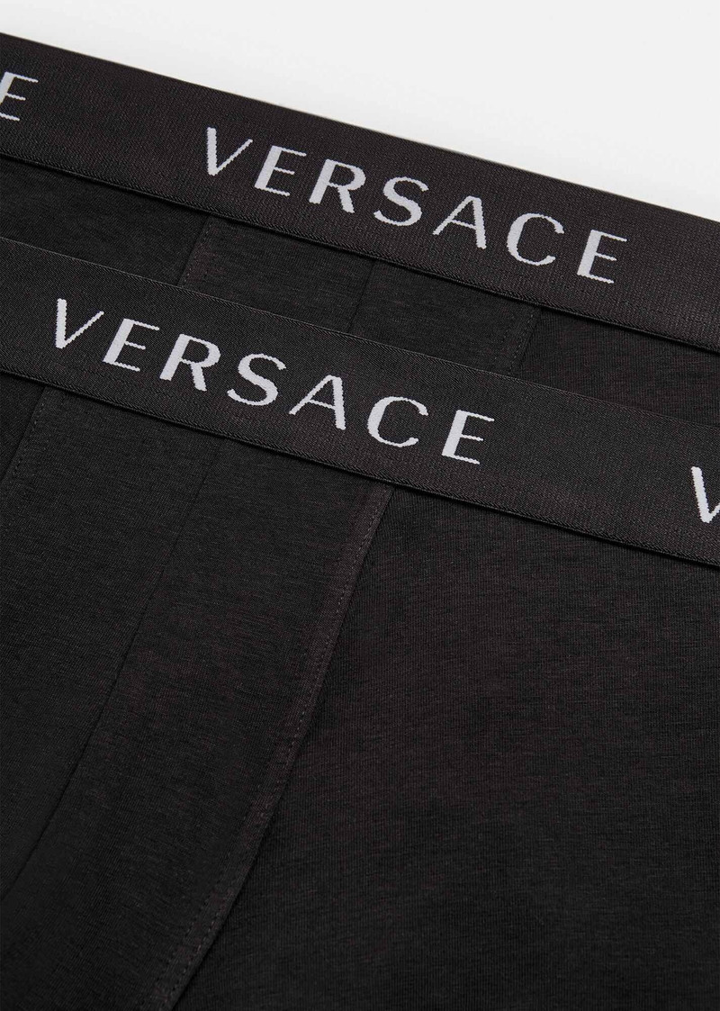 VERSACE Logo Low Rise Trunks Bi-Pack outlook