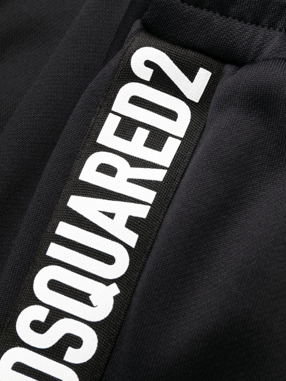 logo-tape cotton track pants - 6