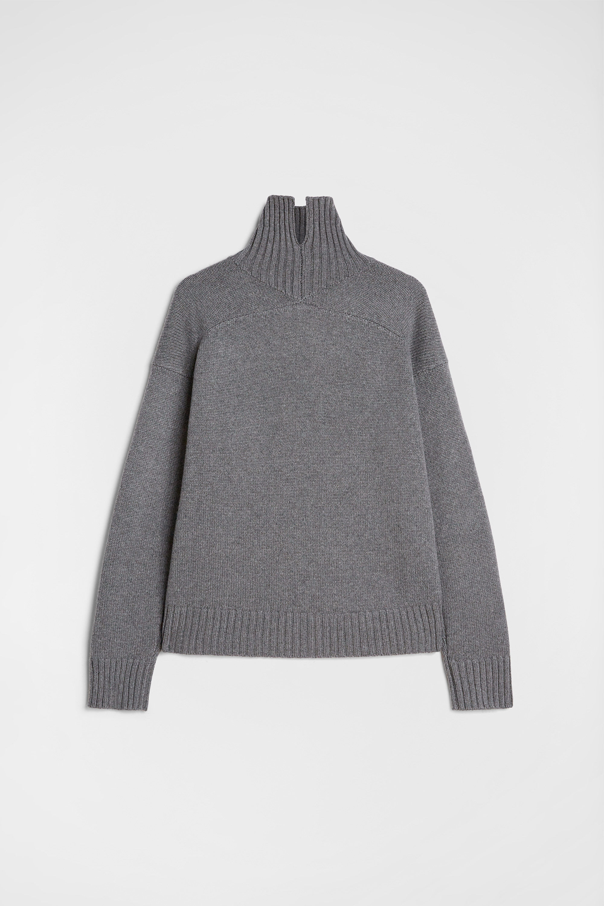 Cashmere Blend High-Neck Sweater - 2
