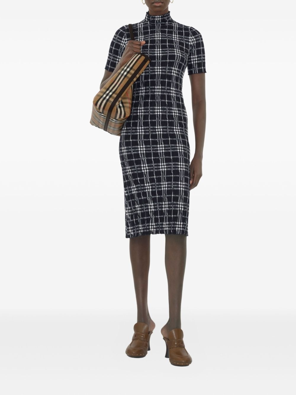 check-print dress - 2