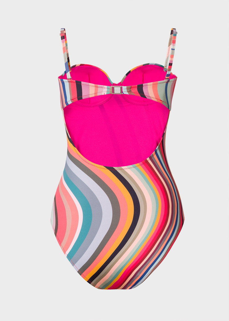 Paul Smith 'Swirl' Wrap Bandeau Swimsuit outlook