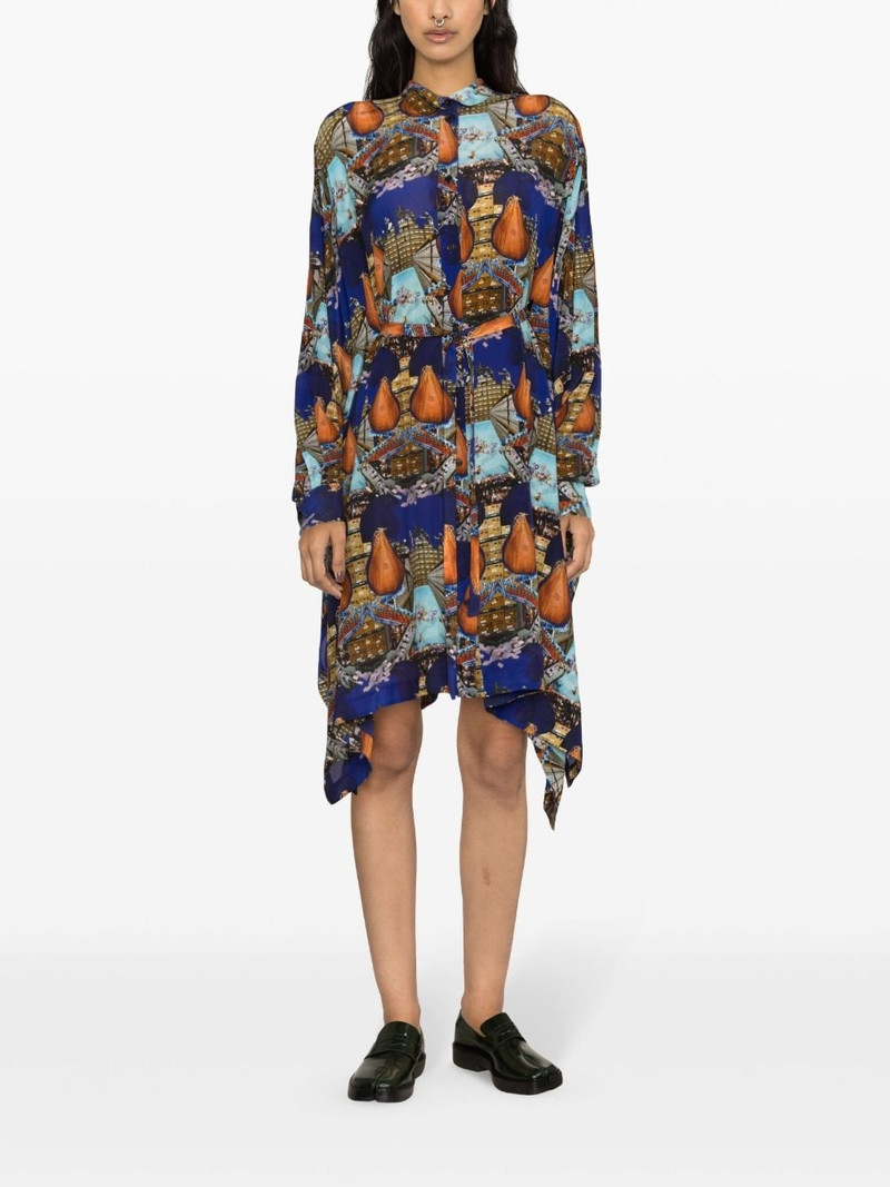 HENRIK VIBSKOV Square boxing-print midi dress outlook