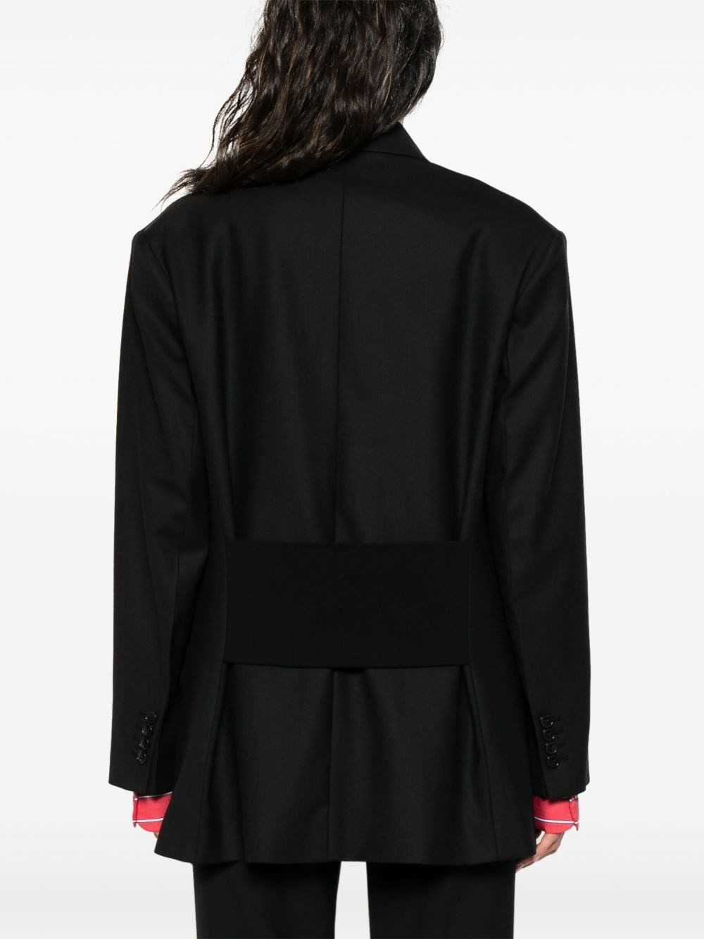 Wool blend double-breasted jacket - 3