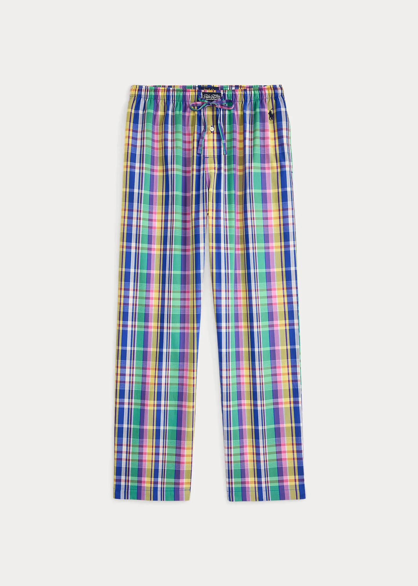 Plaid Cotton Pajama Pant - 1