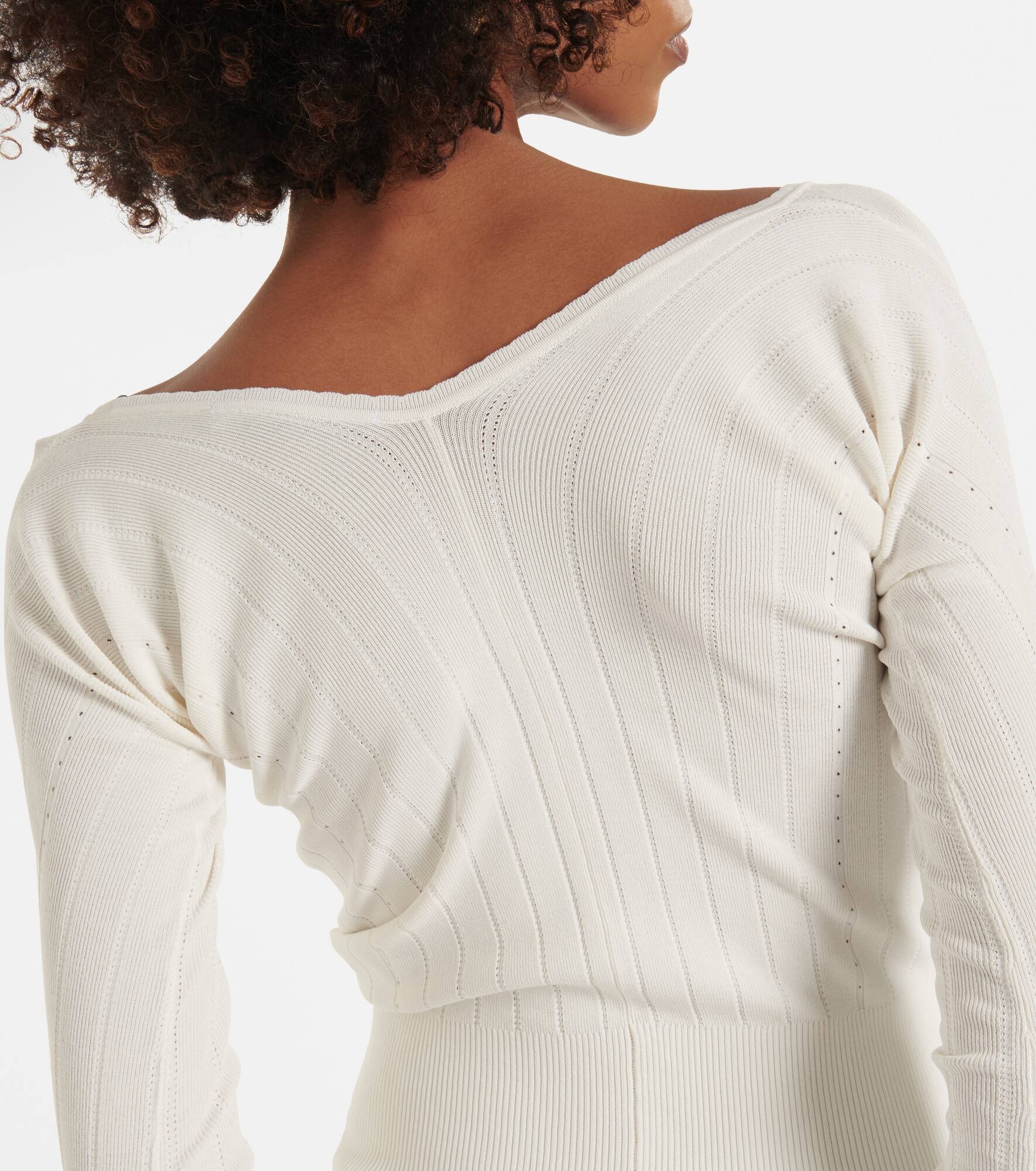 Le Haut Pralù scalloped ribbed-knit top - 6