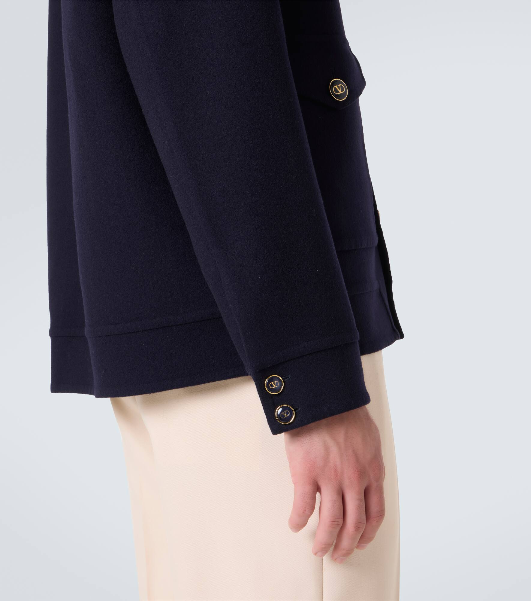 Wool and cashmere jacket - 8