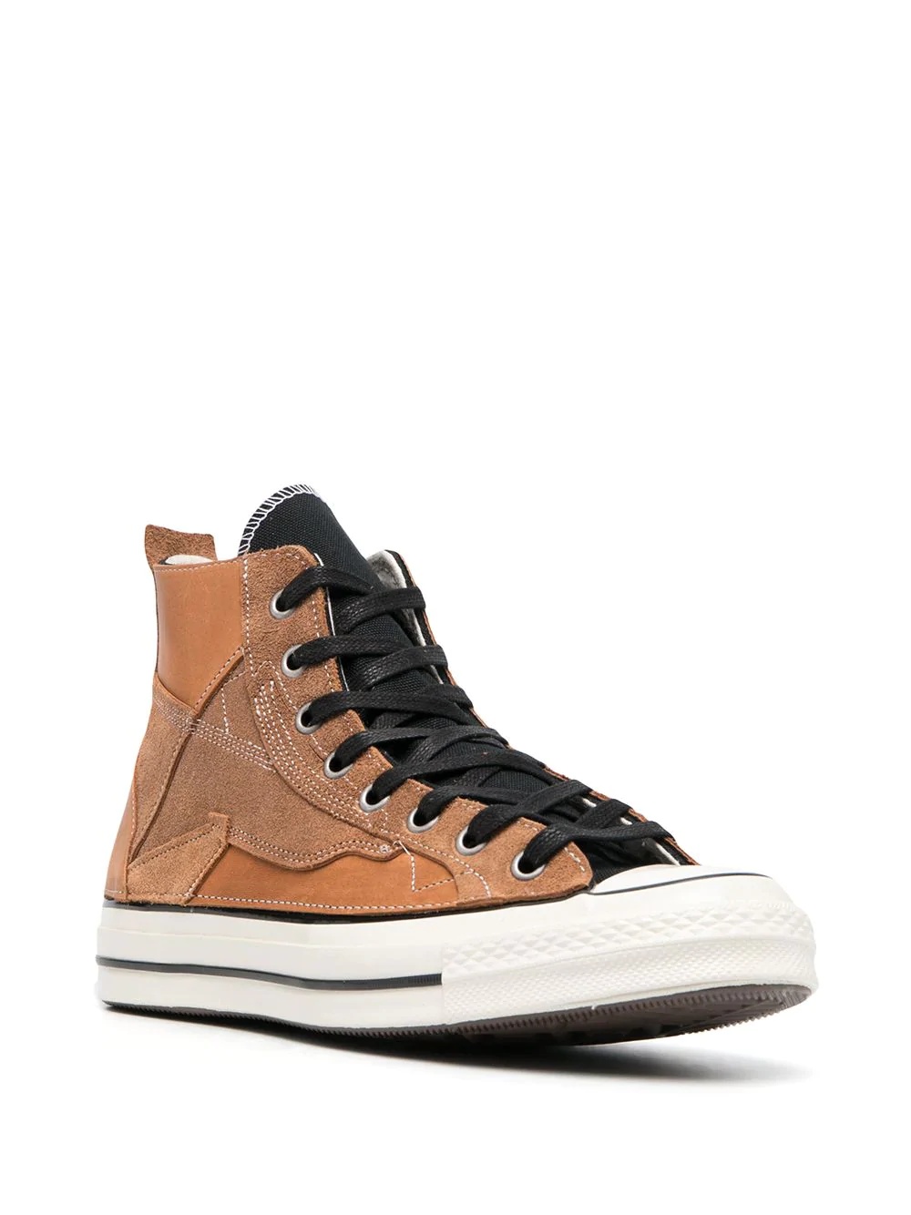 contrasting laces hi-top sneakers  - 2