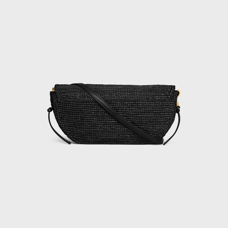 LITTLE HALFMOON SOFT TRIOMPHE IN Raffia and lambskin 3