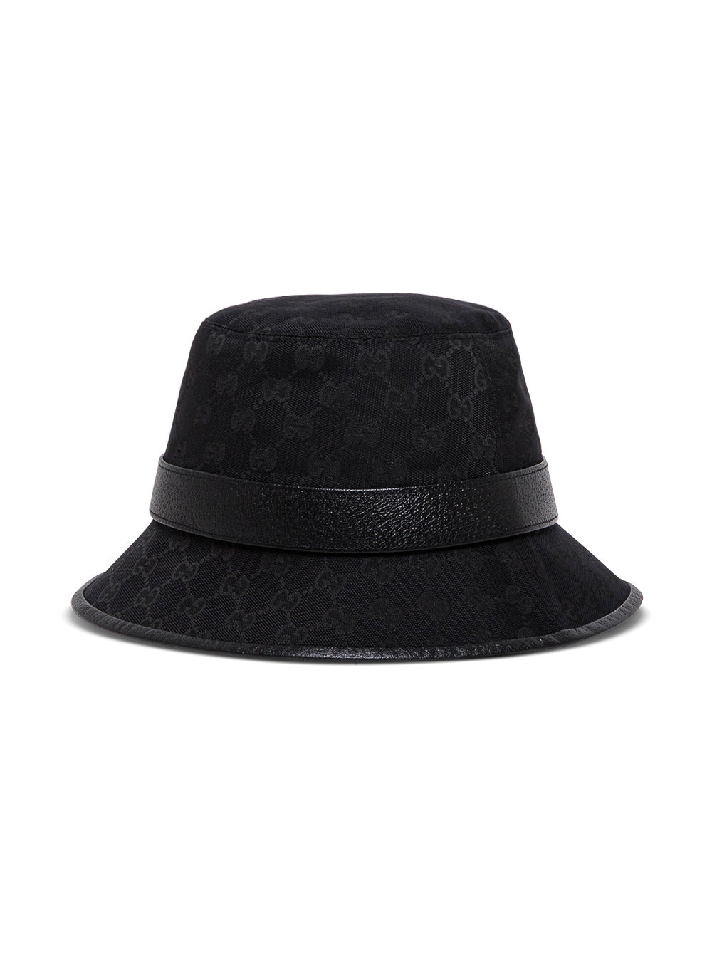 Gucci Men Gucci Man's Gg Fabric Black Cloche Hat - 2