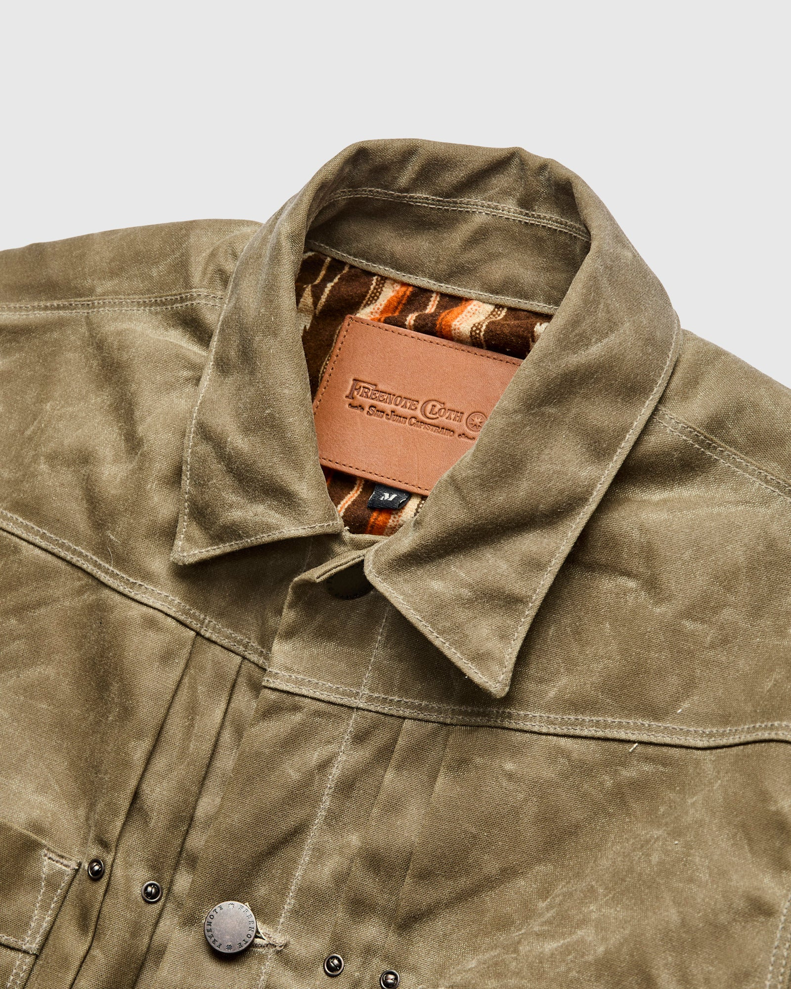 Waxed Canvas Riders Jacket in Tobacco Brown - 6