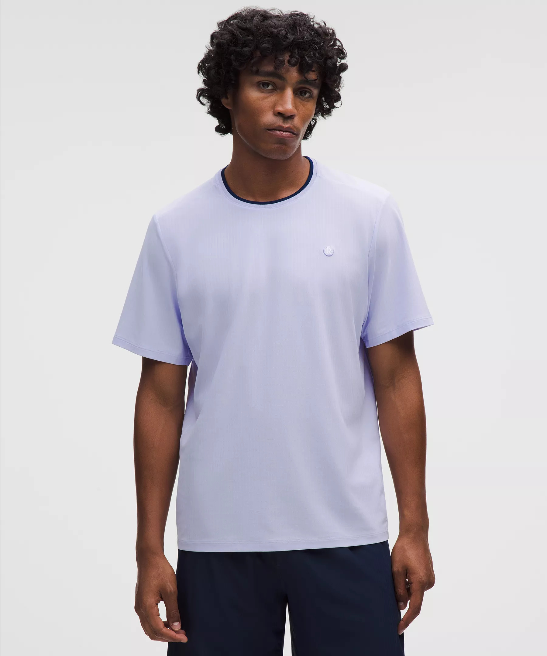 UV-Protective Striped Mesh Tennis T-Shirt - 4