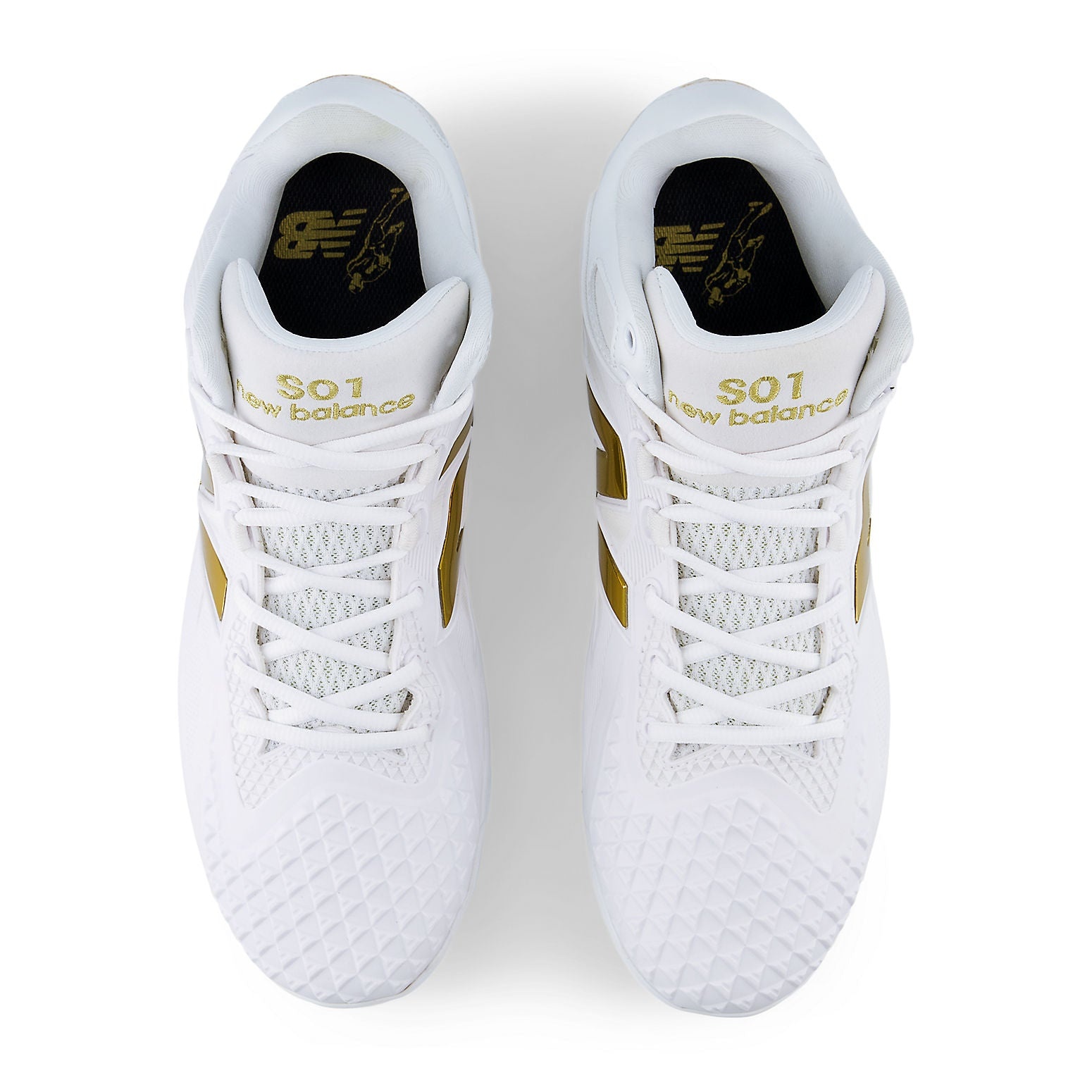 New Balance Ohtani 1 Cleats 'White Metallic Gold' MSHOWT1 - 4